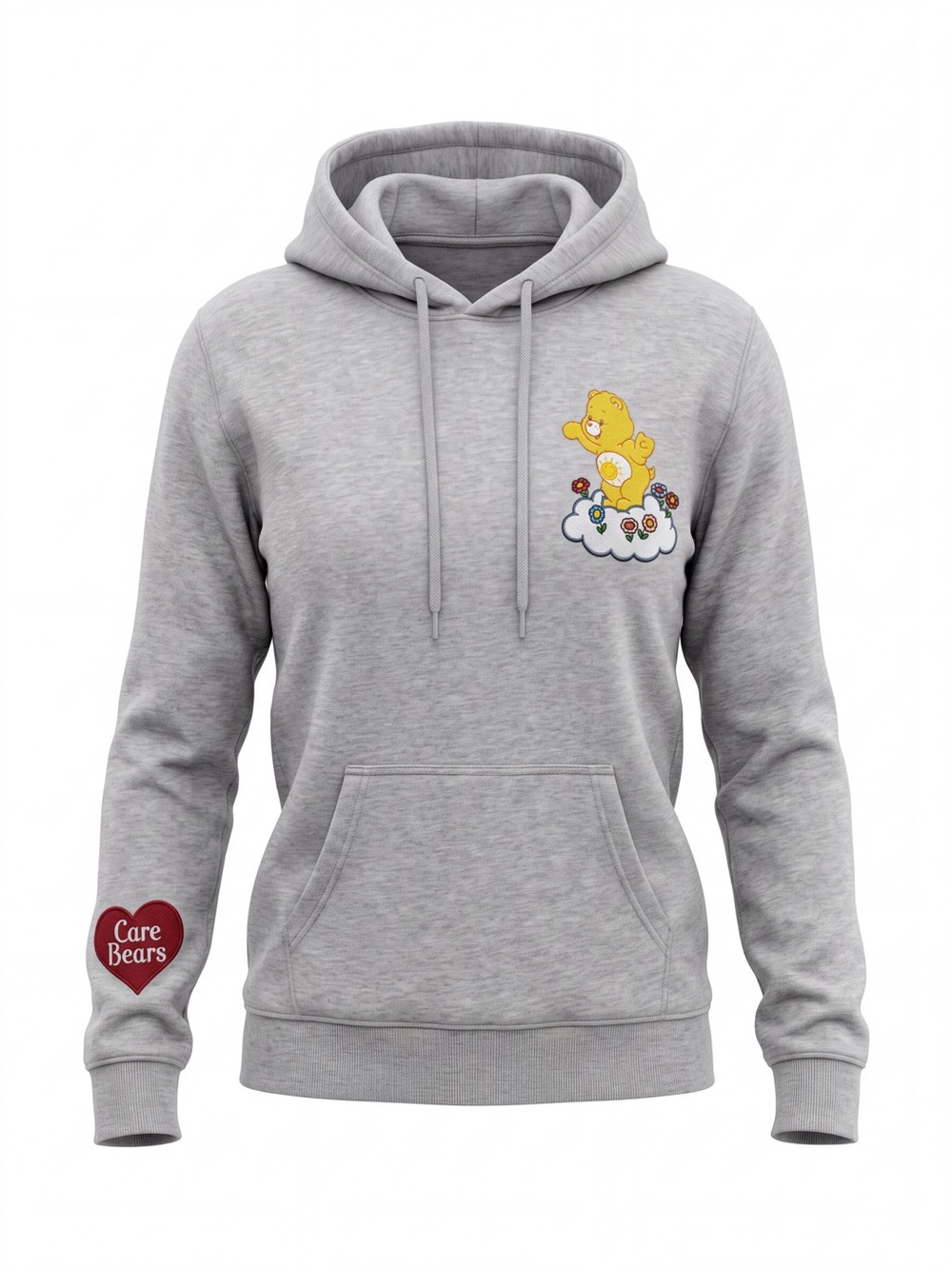 Care Bears Y2K Pullover Hoodie sunshine bear grumpy bear dopamine whimsy novelty